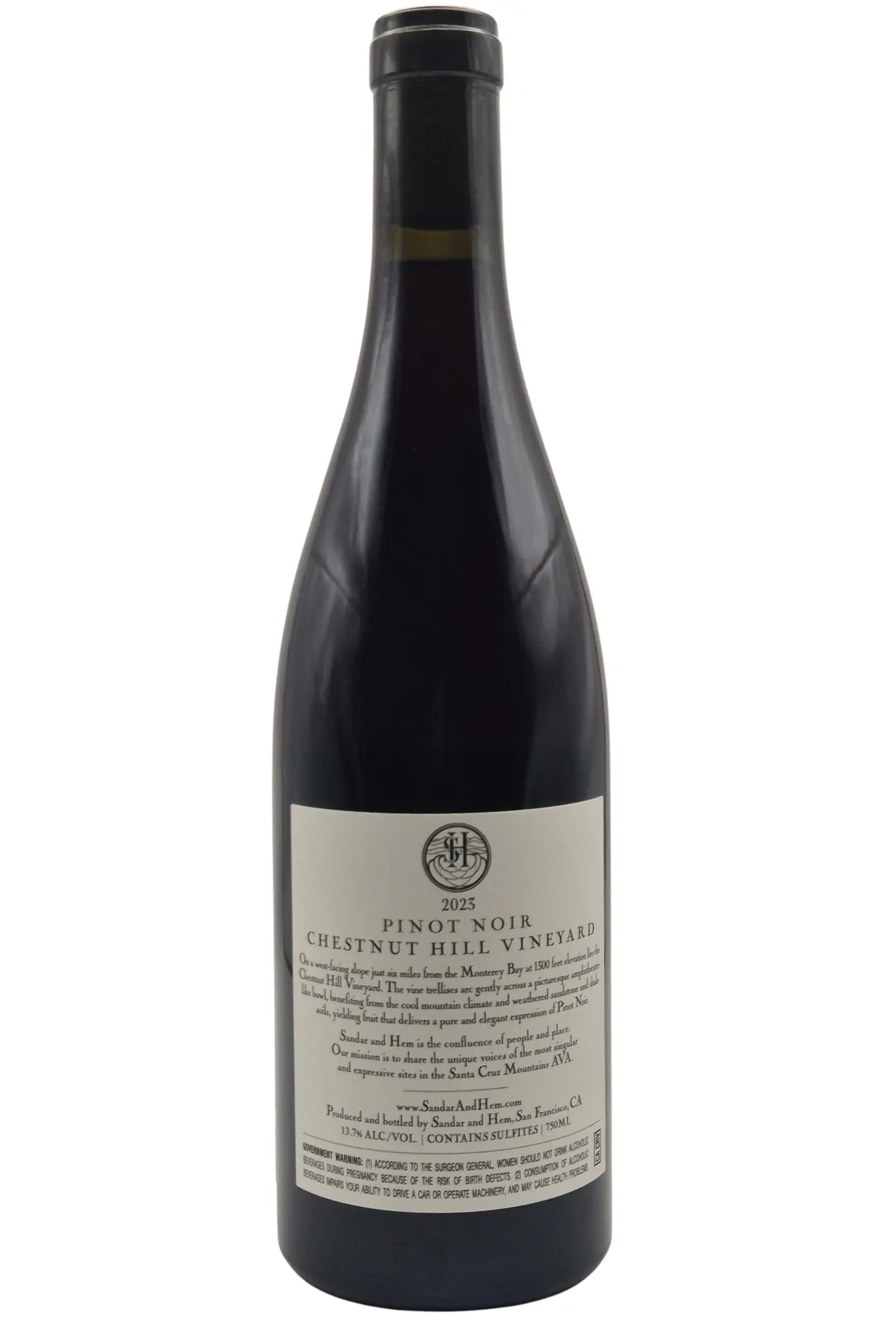 2023 Pinot Noir "Chestnut Hill" Sandar & Hem Santa Cruz Mountains 0,75l Florian Fine Wine
