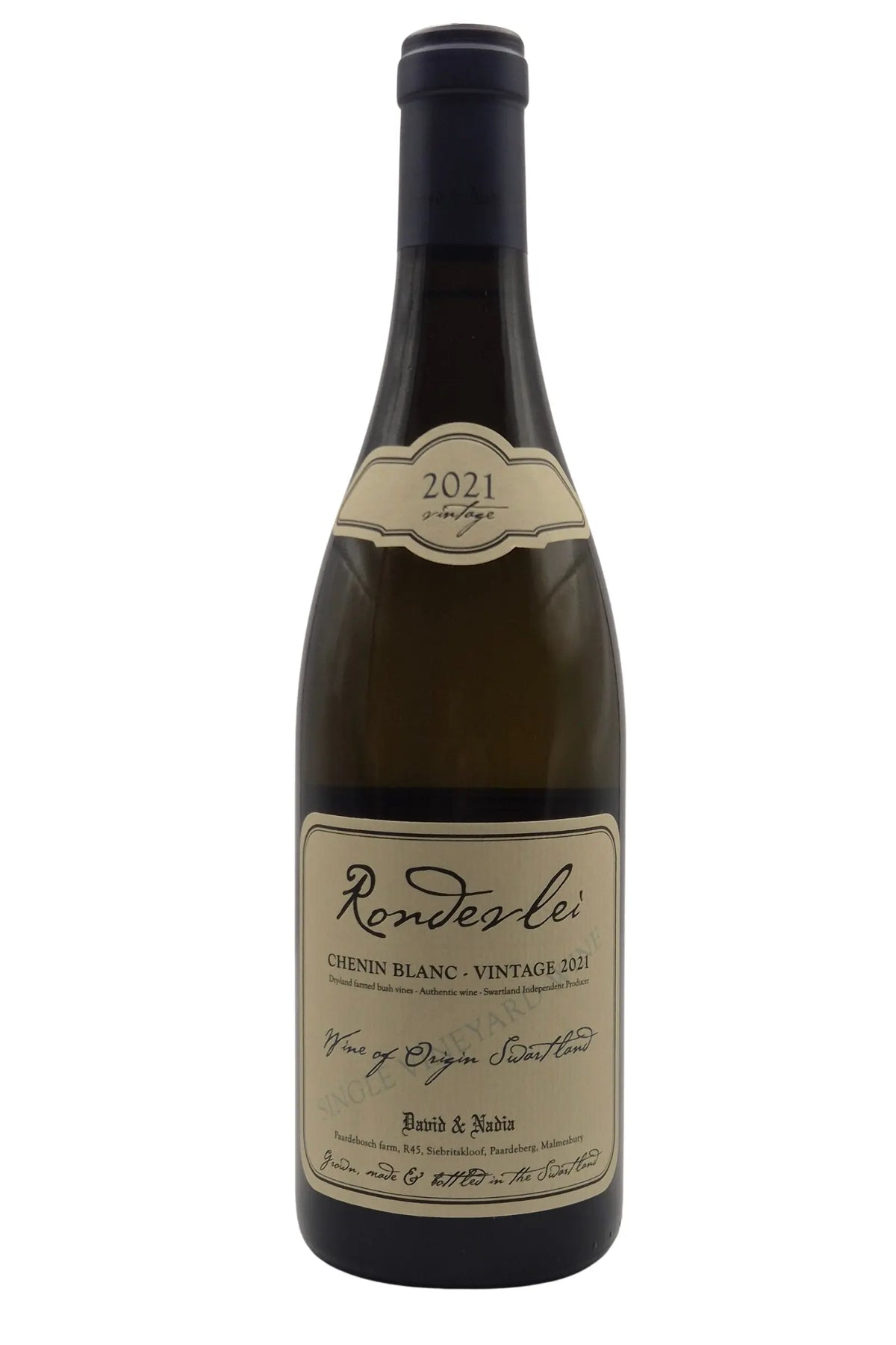 2021 Rondevlei Chenin Blanc David & Nadia Swartland 0,75l Florian Fine Wine